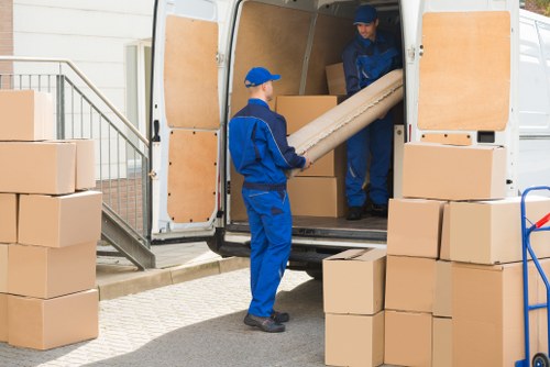Wimbledon Self Storage moving truck ready for relocation