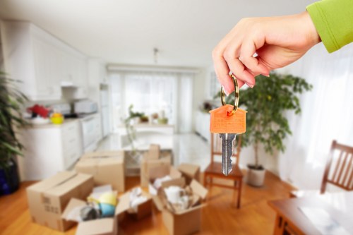 Eco-friendly man with van service facilitating self storage in Wimbledon