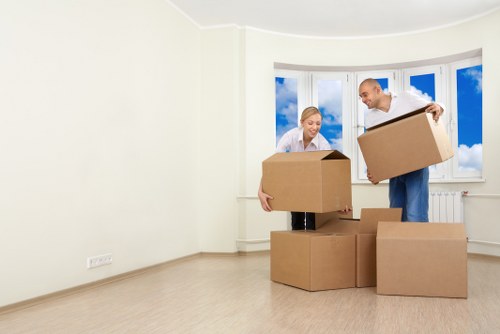 Satisfied customers with their new home after using Wimbledon removalists