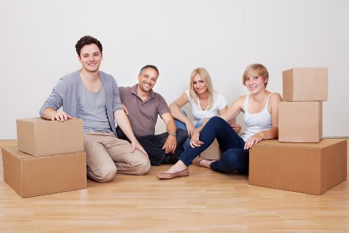 Professional man with van assisting with packing and moving in Wimbledon